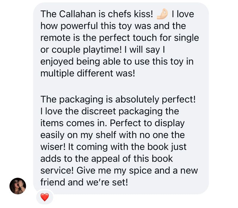 Product review of Callahan Toy from Love Me Stalk Me toy
