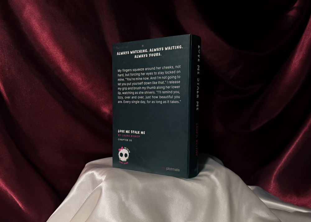 The back side of the Callahan book box
from the dark romance book Love Me Stalk Me by Laura Bishop.